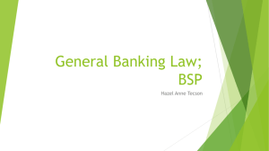 Tecson EA2 General Banking Law SEMFILA
