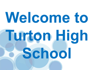 Data Analysis - Turton School