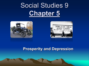 Chapter 5 Prosperity and Depression