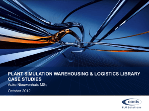 cards PLM Solutions - Warehousing & Logistics Case Presentation