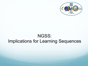 NGSS Implications for Learning Sequences PPT Rev F