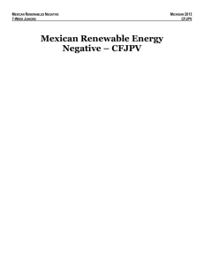 Mexican Renewable Energy Negative – CFJPV
