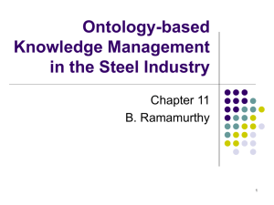 Ontology-based Knowledge Management in the Steel Industry