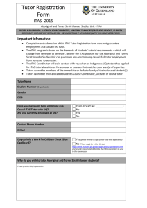 ITAS Tutor Application Form