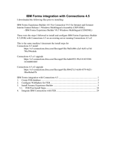 IBM Forms integration with Connections 4.5
