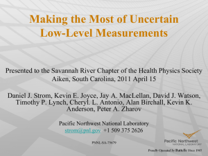 Making sense of uncertain, low-level measurements