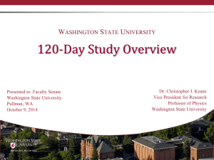 The 120-Day Study - Faculty Senate Home