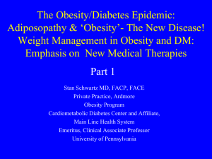 Obesity 2014 – New Medical Therapies, Part 1