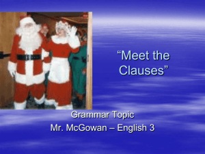 Introduction to Clauses