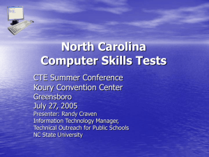 North Carolina Online Test of Computer Skills