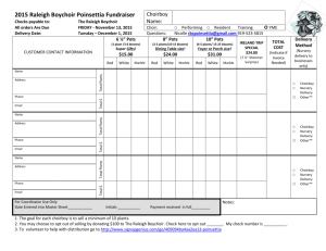 RBC Order sheet