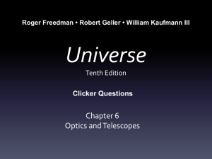 Optics and Telescopes Chapter 6 PowerPoint
