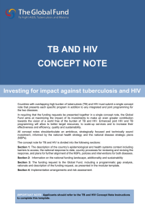 tb and hiv concept note - Country Coordinating Mechanism, Swaziland