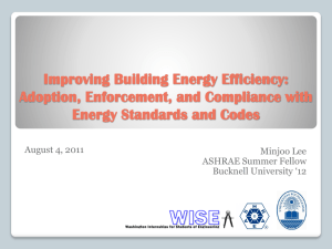 Improving Building Energy Efficiency: Adoption, Enforcement, and