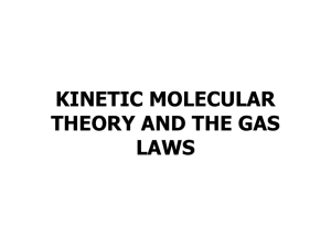 kinetic molecular theory and the gas laws