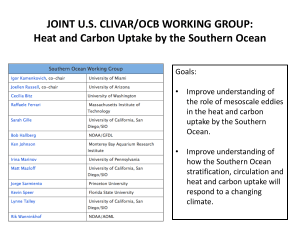 Heat and Carbon Uptake by the Southern Ocean