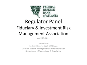 Regulator Panel Fiduciary & Investment Risk Manabgement