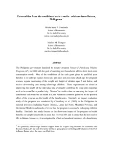 Evaluation Design - Philippine Economic Society