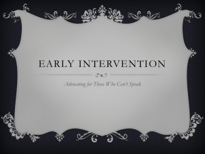 Early intervention - Columbia University