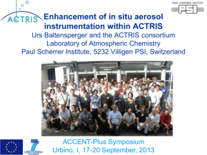 Enhancement of in situ aerosol instrumentation within ACTRIS