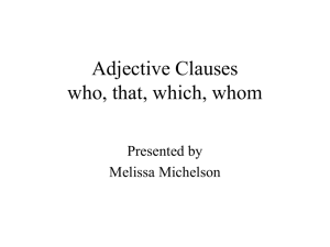 Relative clauses - Pasadena City College