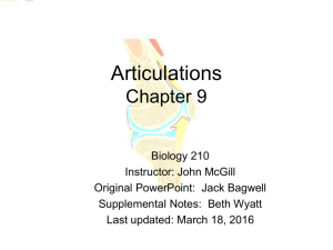 Articulations Chapter 9