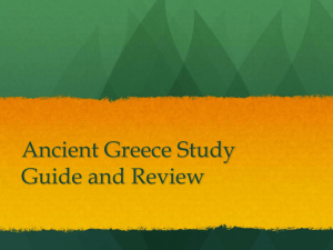 Ancient Greece Study Guide and Review