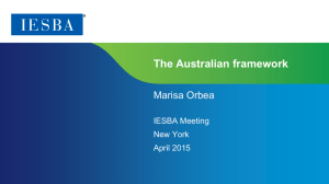 20150413-IESBA - Australian Framework - Marisa Orbea