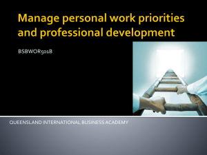 Develop and maintain professional competence
