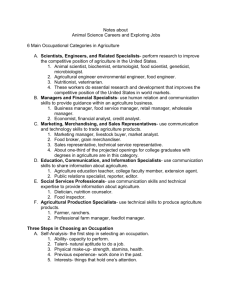 Careers Handout (to use with Powerpoint)