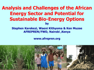 Analysis and Challenges of the African Energy Sector and Potential
