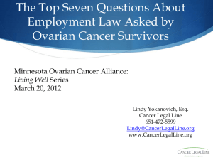 Under the ADA/ADAAA - Minnesota Ovarian Cancer Alliance
