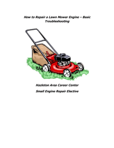 Troubleshooting a lawnmower