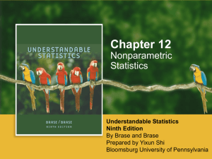 Chapter 12: Nonparametric Statistics