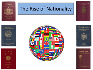 Nationalism - Baylor School Moodle