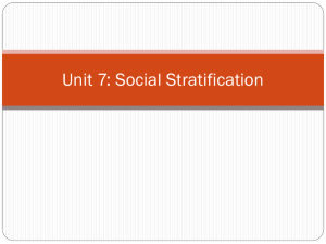 Unit 7: Social Stratification