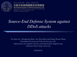 A Source-end Defense System Against DDos Attacks