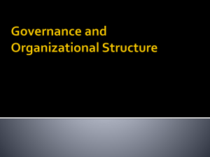 Governance and Organizational Structure