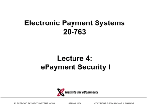 ePayment Security I 2004