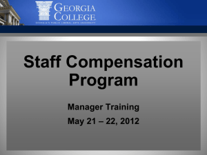 Staff Compensation Program