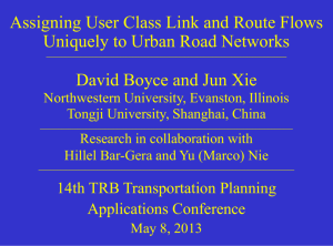 without proportionality - 15th TRB National Transportation Planning