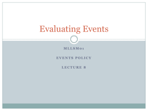 Introduction to events policy in a global marketplace