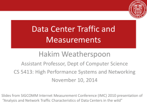 Data Center Traffic and Measurements