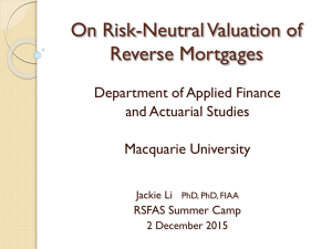 On risk-neutral valuation of reverse mortgages