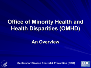 Office of Minority Health and Health Disparities (OMHD)