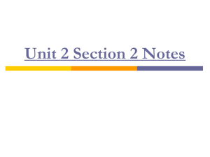 Unit 2 Section 2 Powerpoints - MrsB