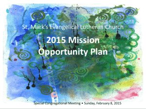 2015 Mission Opportunity Plan