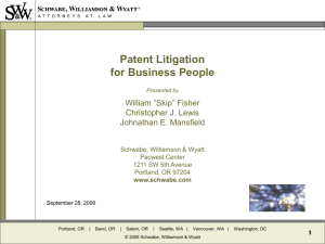 Patent Litigation Seminar For Business People