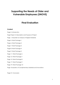 SNOVE final evaluation - ADAM