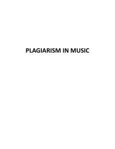 Plagiarism in Music